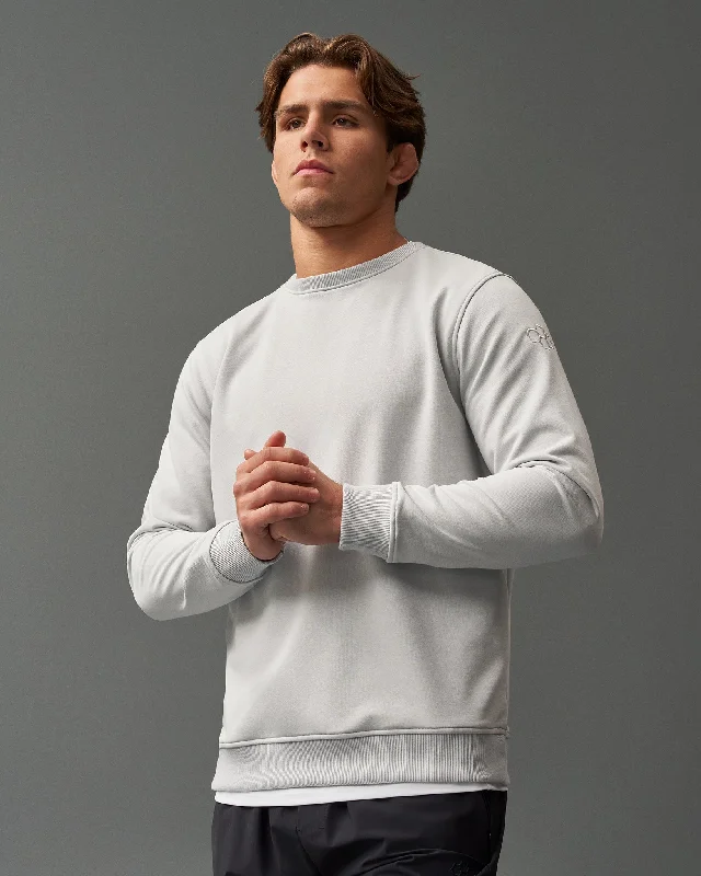 casual zip-up tops for everyday comfort-RUDIS Elite Terry Crewneck - Lunar Gray