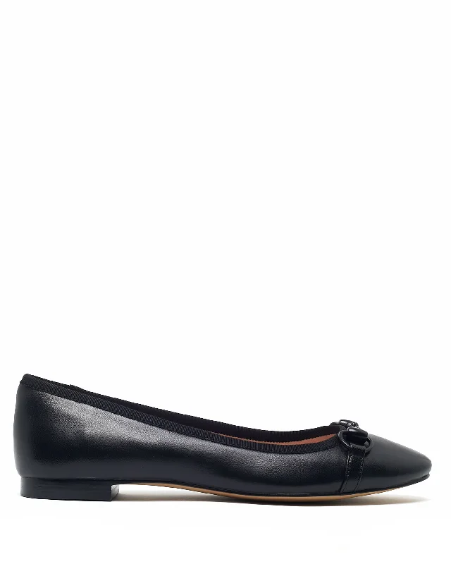 Flats with eco-friendly leather blend-Finity Mestizo Black