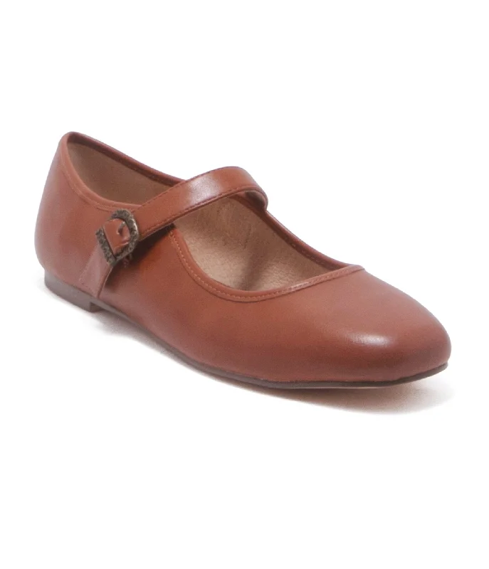 Flats with textured leather patterns-Chelsea Crew Rust Mary Jane Dora Flats