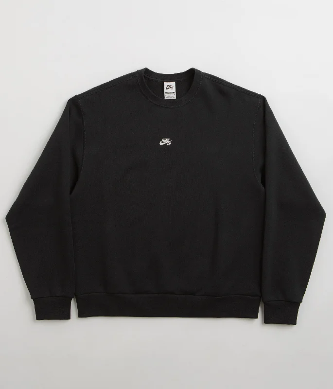 Hoodies & sweatshirts with eco-friendly wool blend-Nike SB Essential Logo Crewneck Sweatshirt - Black / White