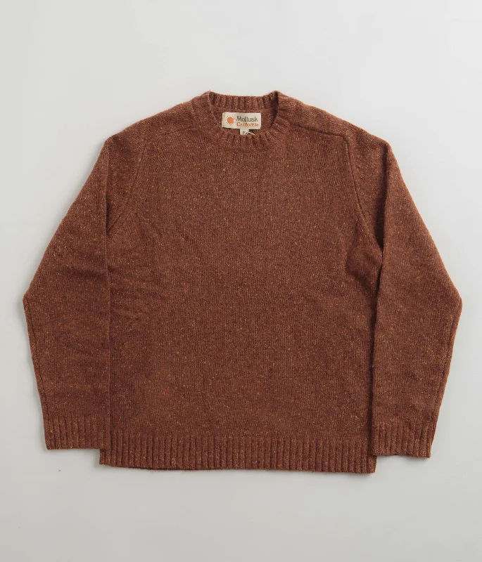 Hoodies & sweatshirts with textured velour weave-Mollusk Cambridge Sweatshirt - Mars