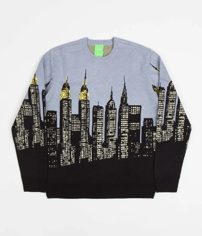 Hoodies & sweatshirts with budget-friendly pricing-HUF Skyline Crewneck Sweatshirt - Light Blue