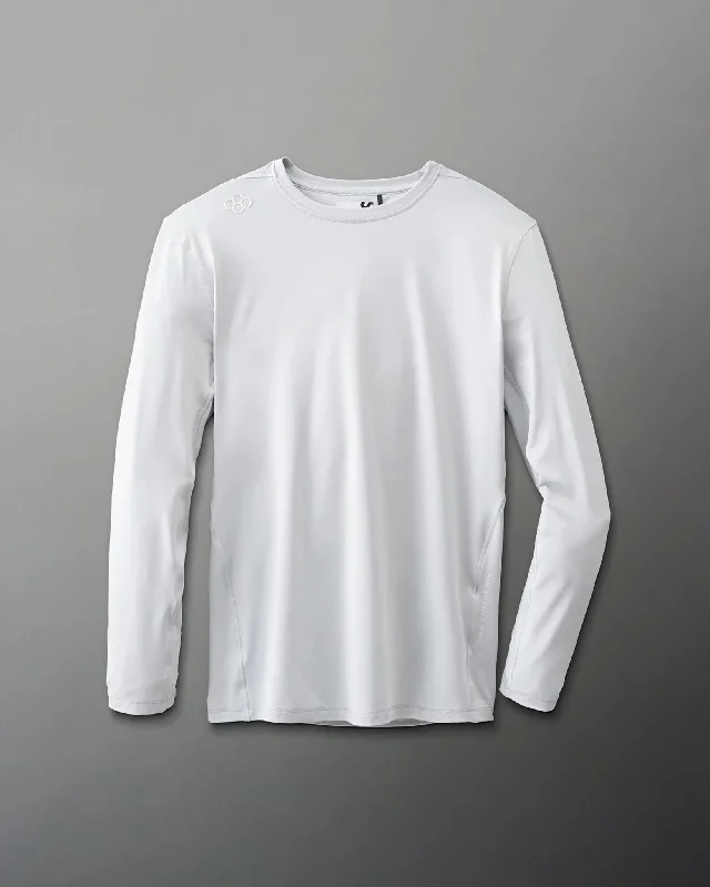 lightweight blouses for warm weather-RUDIS Performance Long Sleeve - Lunar Gray