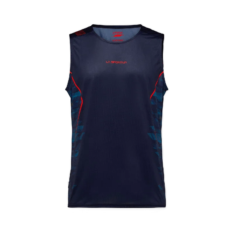 long-sleeve tops for colder weather-La Sportiva Men's Pacer Tank Top