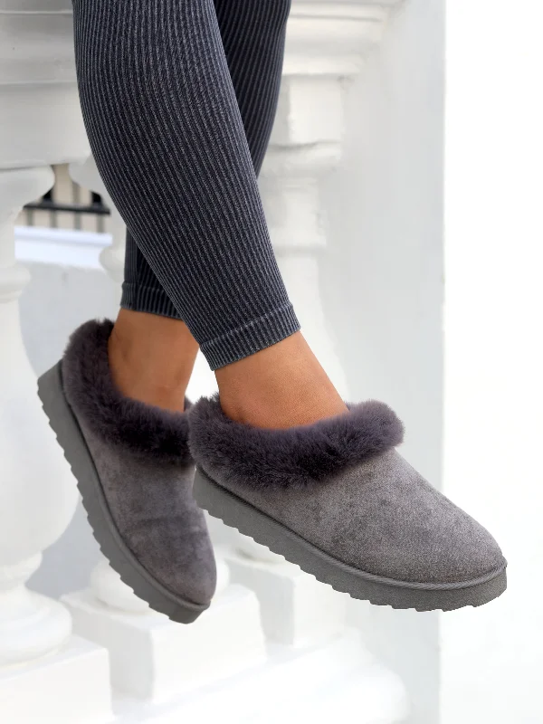 Flats with slate versatile shades-VANDA