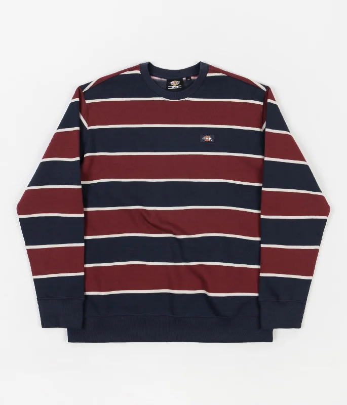 Hoodies & sweatshirts with light jersey texture-Dickies Oakhaven Crewneck Sweatshirt - Navy Blue