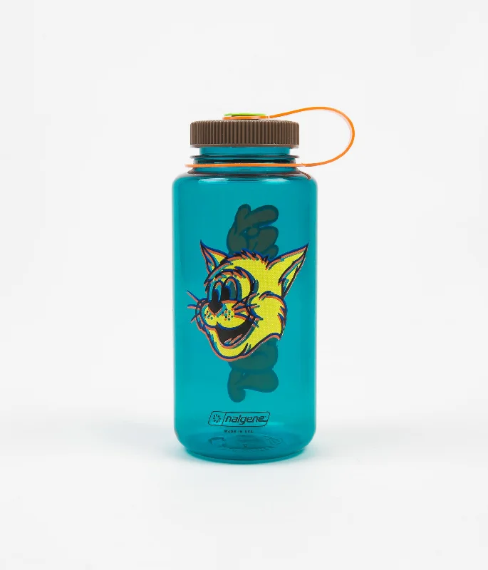 Flats with round toe sleek charm-Flatspot Cat 1L Nalgene Bottle - Cerulean