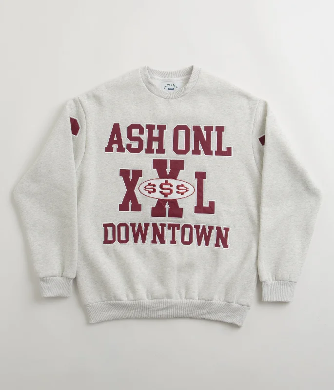 Hoodies & sweatshirts with textured fleece patterns-Cash Only Authority Crewneck Sweatshirt - Ash