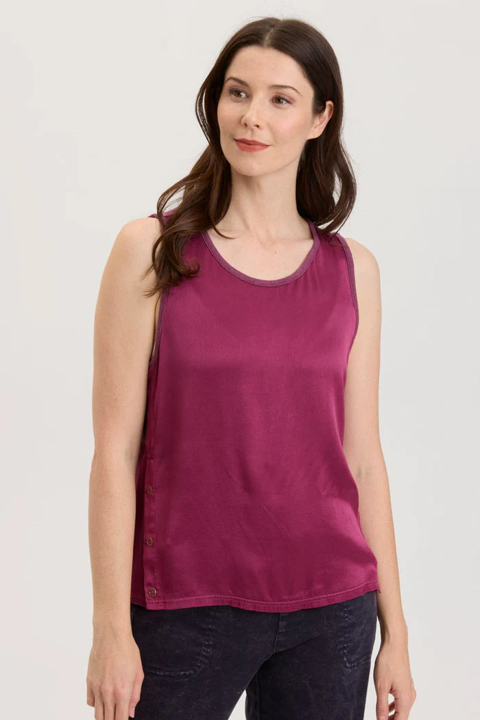 button-up tunic tops for versatile styling-*SALE* XCVI MARKOS TANK