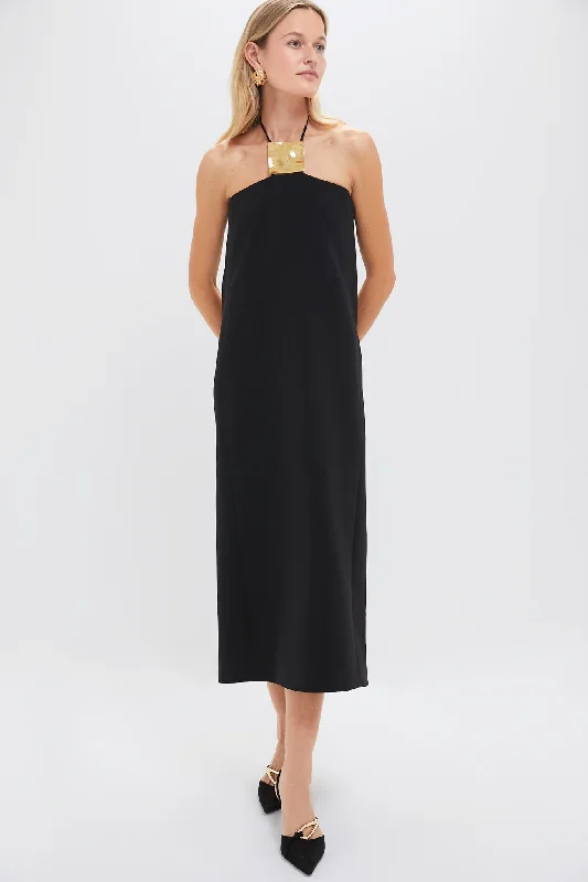 Chic halter maxi dresses-Black Sezane Midi Dress