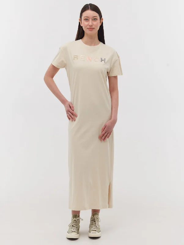 Soft pastel mini dresses-Tussah Chest Logo T-Shirt Dress