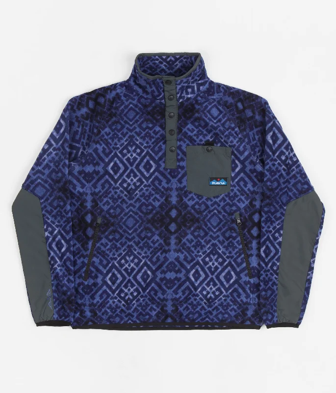 Hoodies & sweatshirts with wool soft texture-Kavu Teannaway Fleece Sweatshirt - Double Indigo