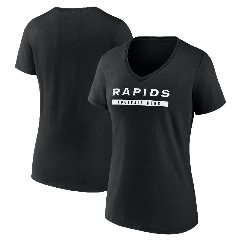 laid-back oversized tops for casual looks-Rapids Women's Stealth V-Neck Tee