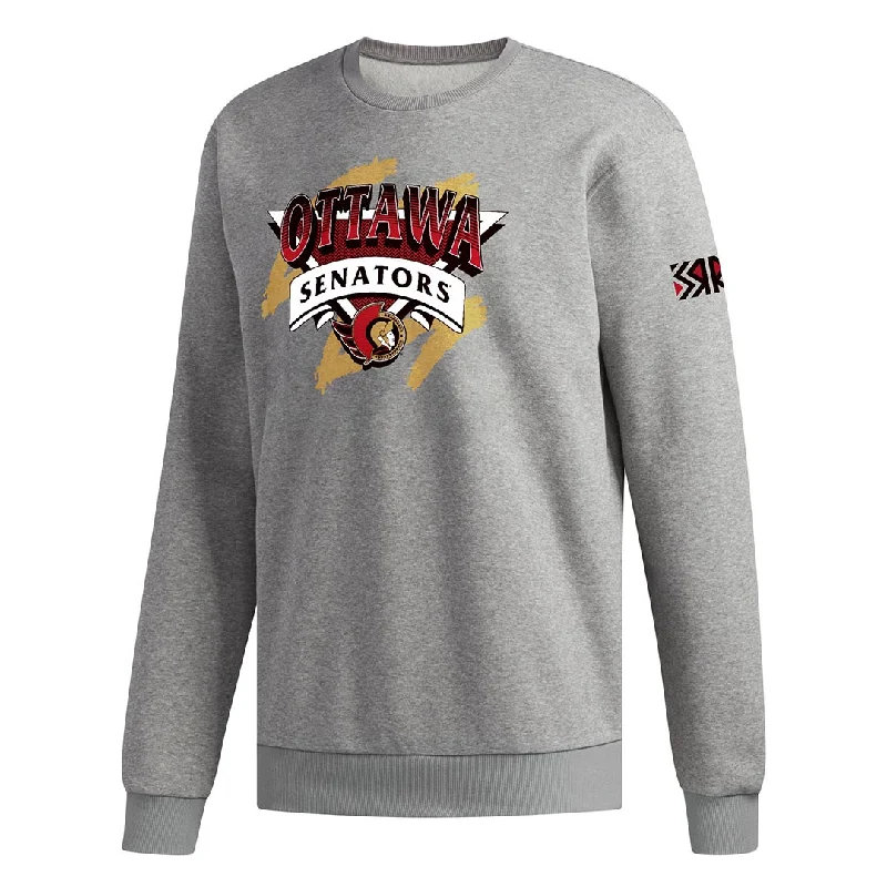 Hoodies & sweatshirts with plush cotton elegance-adidas - Men's Ottawa Senators Vintage Crew Sweatshirt (HN6397)