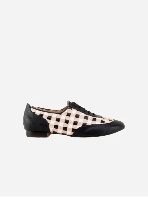 Flats with affordable bulk pricing-Maty Vegan Corn Leather Lace Up Flats | Checked