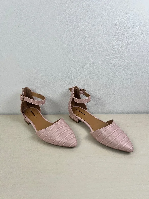 Flats with pointed toe modern elegance-Shoes Flats By Comfortview In Pink, Size: 7.5