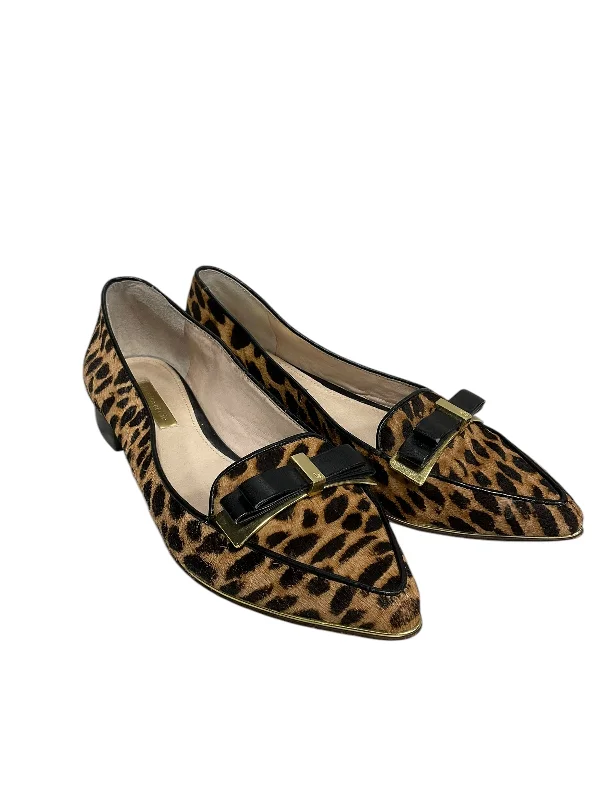 Flats with hypoallergenic lining-Shoes Flats By Clothes Mentor In Leopard Print, Size: 7