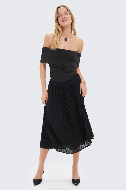 Sparkly cocktail maxi dresses-Black Lianna Maxi Dress