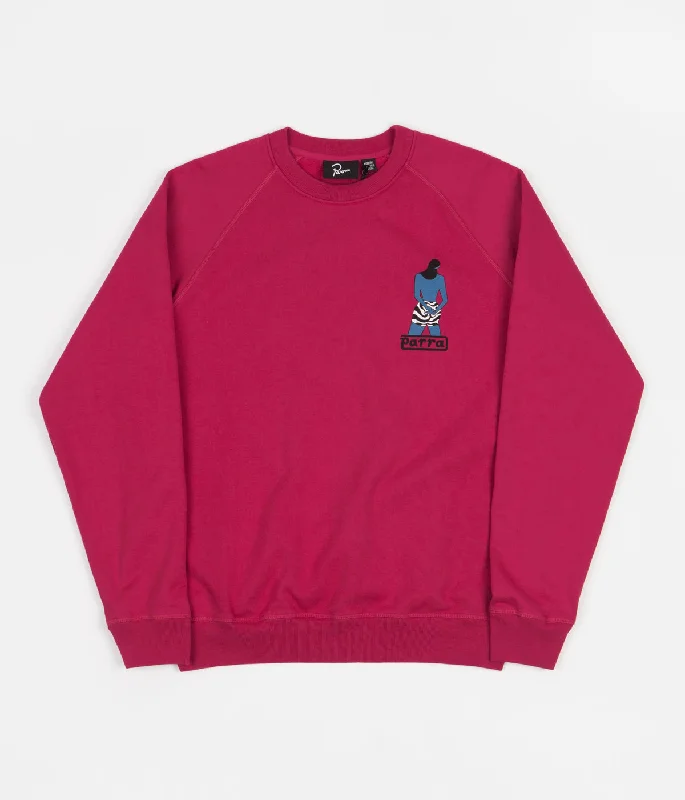 Hoodies & sweatshirts with light jersey texture-by Parra Water Park Crewneck Sweatshirt - Purple