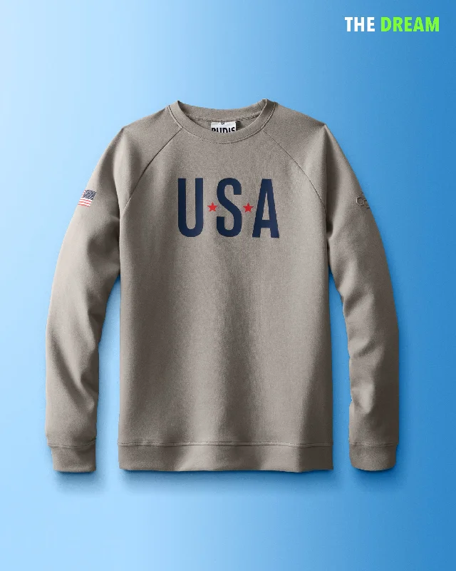 cozy sweater tops for fall fashion-USA Ultimate Crewneck