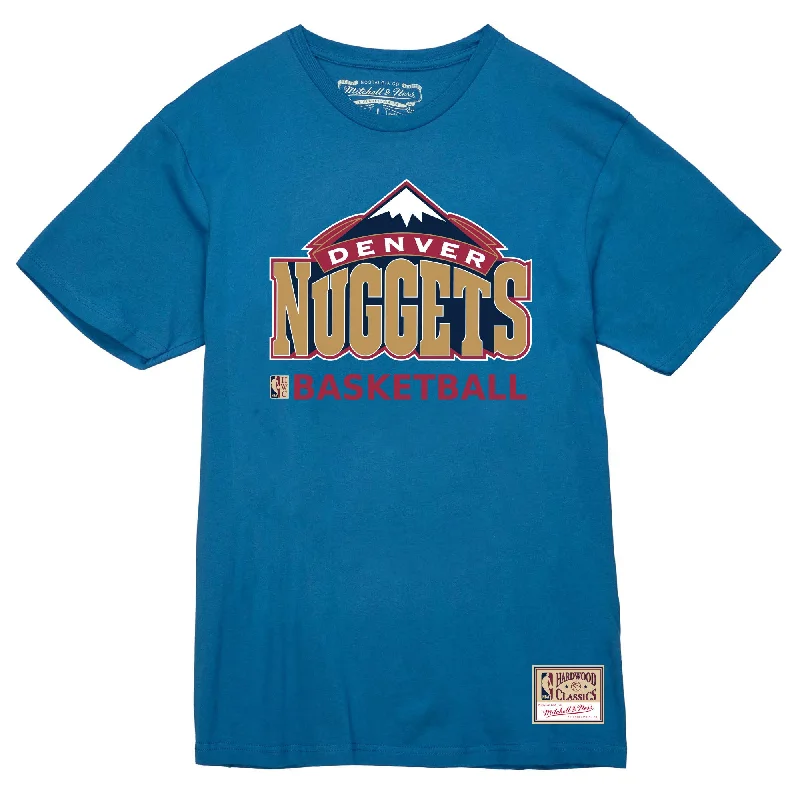 lightweight blouses for warm weather-Nuggets Vintage Mountain Logo S/S Tee