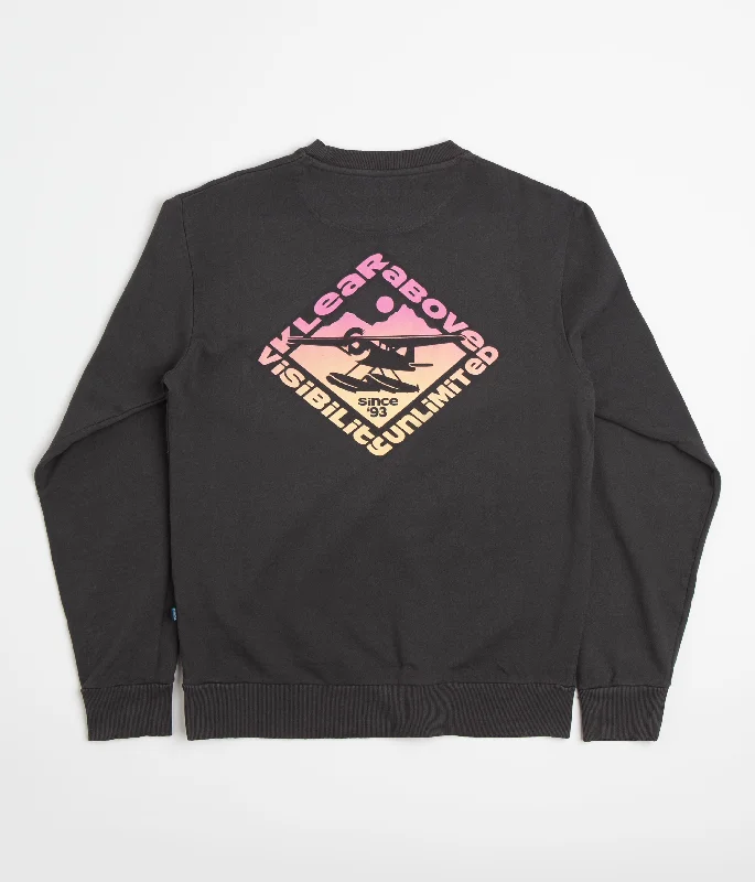 Hoodies & sweatshirts with wool soft warmth-Kavu Floatboat Crewneck Sweatshirt - Black Licorice