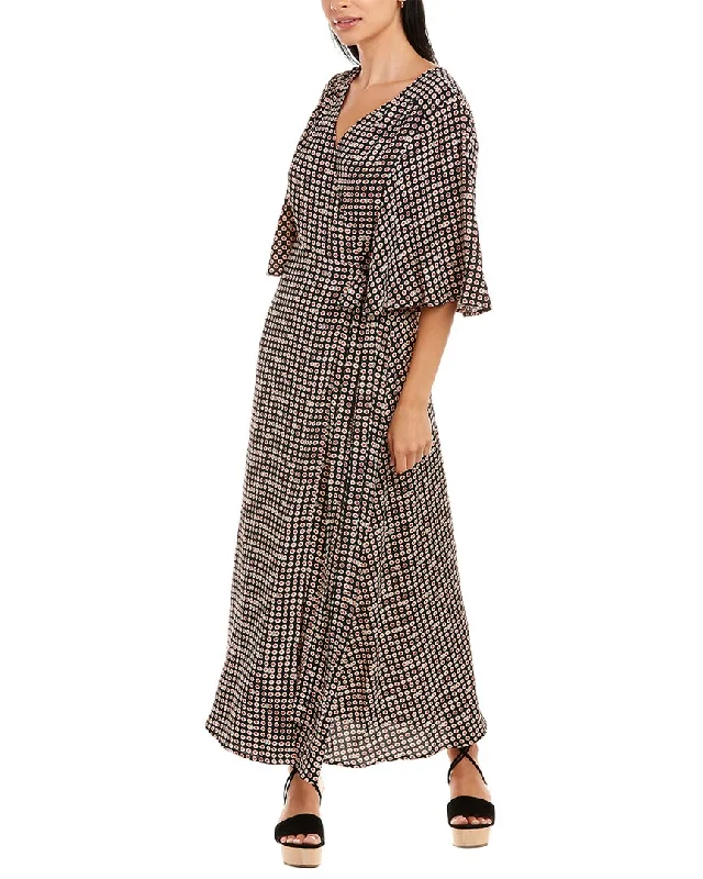 Soft knit maxi dresses-Traffic People Reckless Wrap Midi Dress