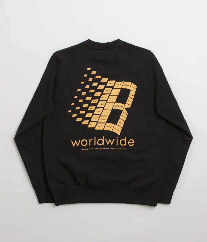 Hoodies & sweatshirts with budget pack savings-HUF x Bronze 56K Crewneck Sweatshirt - Black