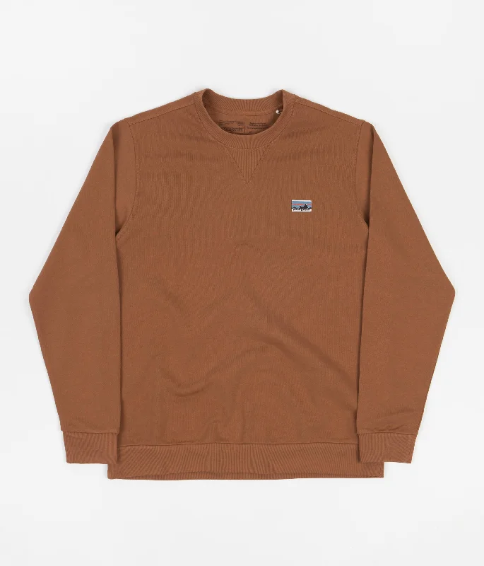 Hoodies & sweatshirts with heavy cotton warmth-Patagonia Regenerative Crewneck Sweatshirt - Earthworm Brown