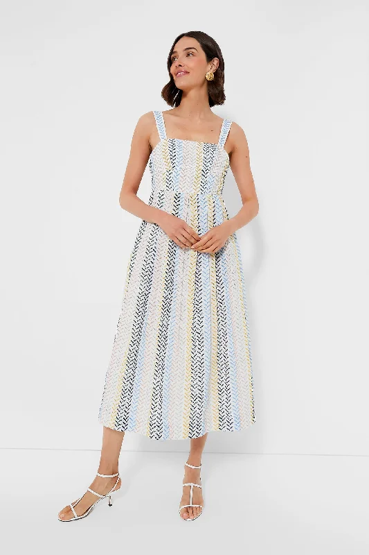 Cute polka dot dresses-Embroidered Lorenza Dress