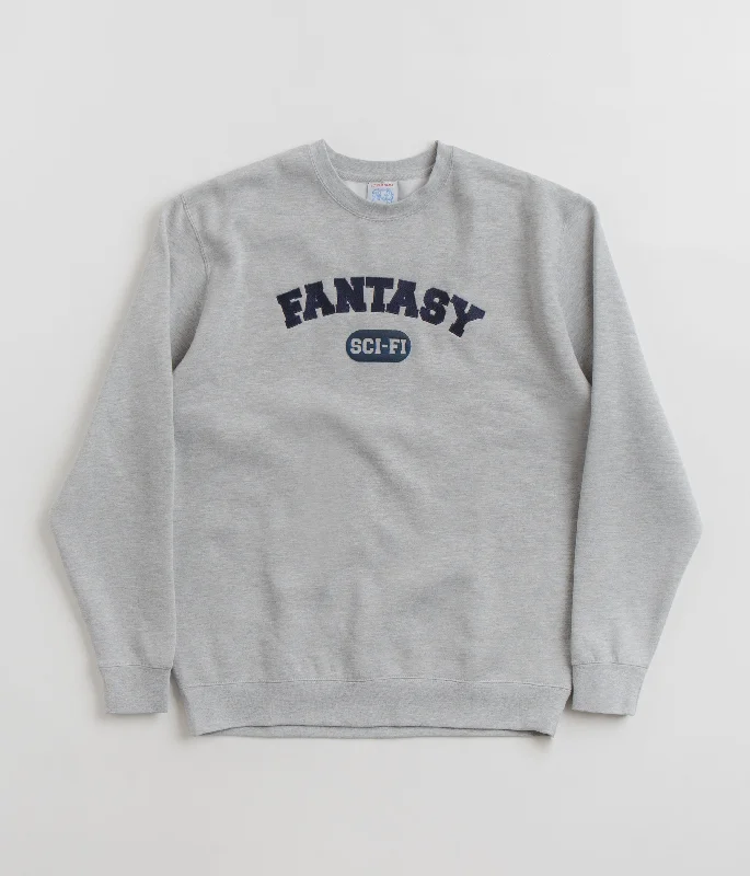 Hoodies & sweatshirts with striped rustic charm-Sci-Fi Fantasy U Crewneck Sweatshirt - Heather Grey