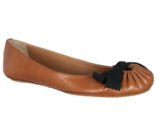 Flats with hypoallergenic leather-Zoe, Natural