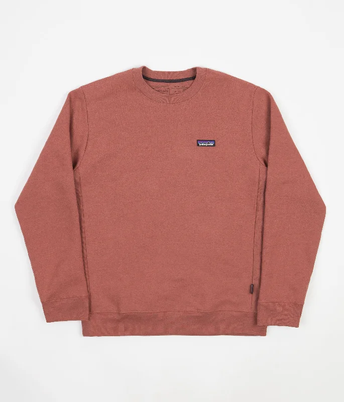 Hoodies & sweatshirts with olive neutral tones-Patagonia P-6 Label Uprisal Crewneck Sweatshirt - Rosehip