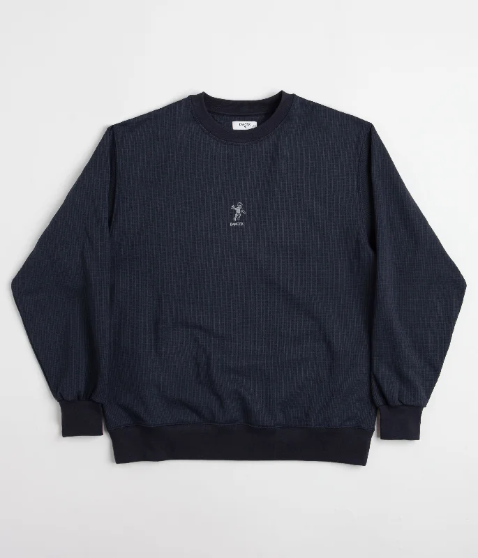 Hoodies & sweatshirts with graphic modern weaves-Dancer Fleece Crewneck Sweatshirt - Navy