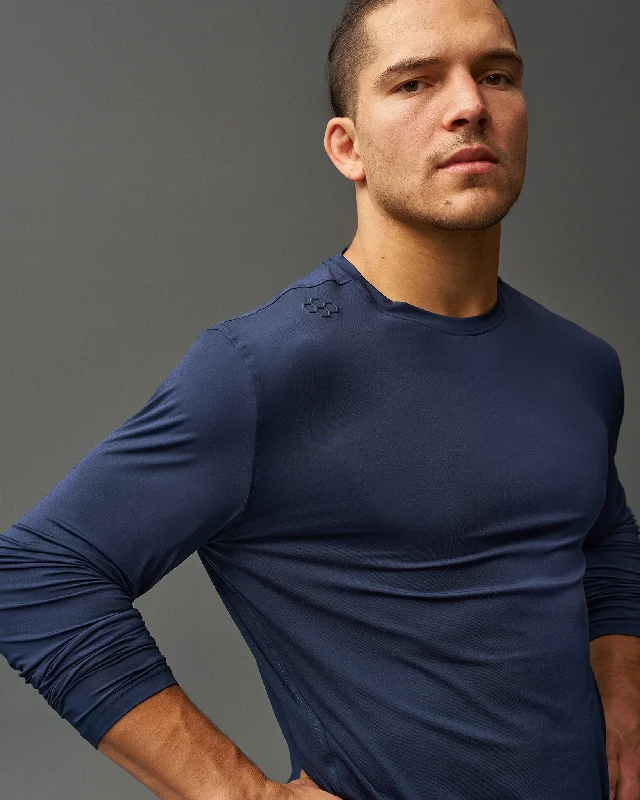 wool tops for cozy layering-RUDIS Performance Long Sleeve - Navy